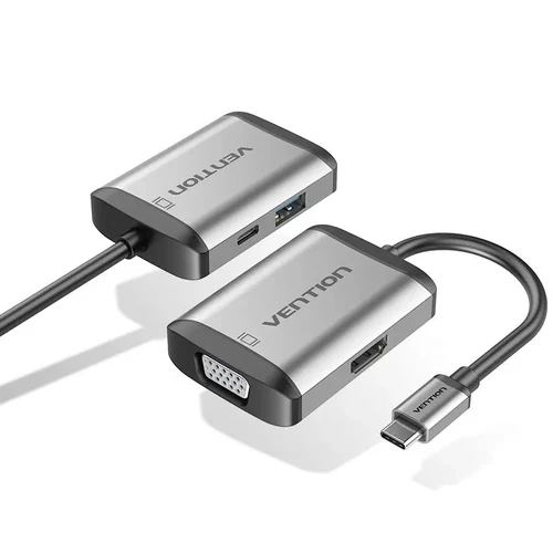 Vention USB-C MULTI-FUNCTIONAL 4 in 1 DOCKING STATION VEN TQAHB