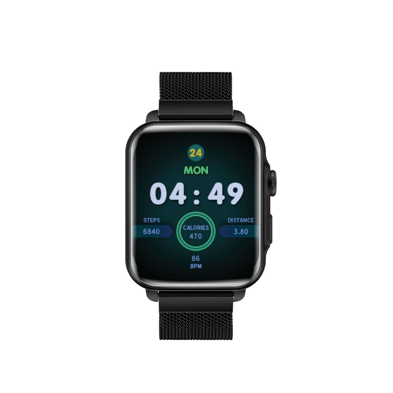 Promate IP68 Fitness Tracker Smartwatch (PROWATCH-B18.BLACK/BLUE)