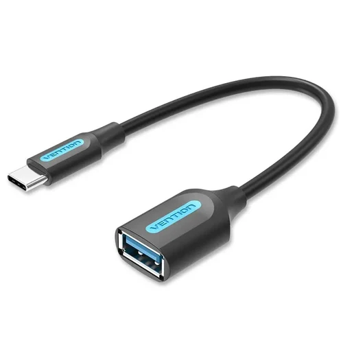 Vention USB 3.1 C Male to USB A Female OTG Cable 0.15M Black PVC Type