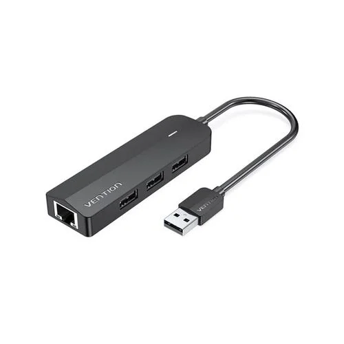 Vention 3 PORTS USB 2.0 HUB 0.15M with LAN Black VEN CHPBB
