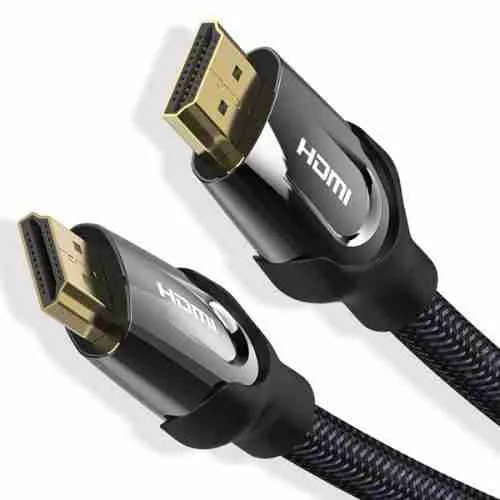 Vention Nylon Braided HDMI Cable 1M Black Metal Type VAA-B05-B100