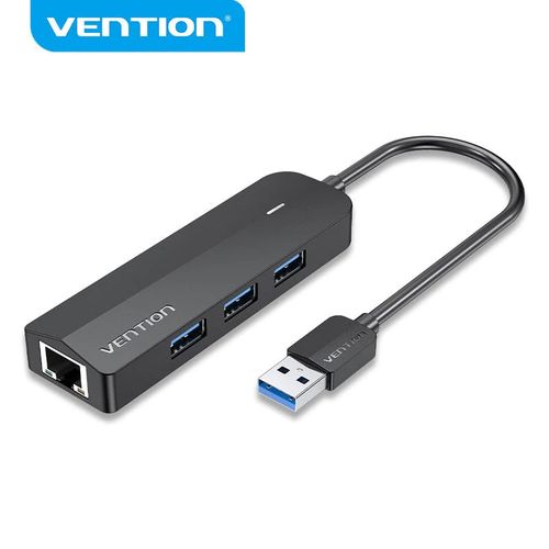Vention 3 PORTS USB 3.0 HUB 0.15M with LAN Black VEN CHNBB