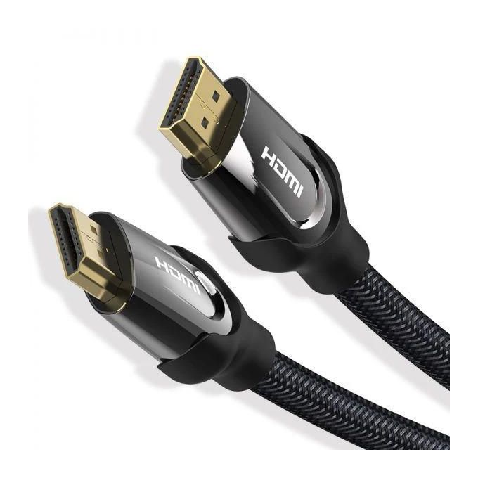 Vention Nylon Braided HDMI Cable 2M Black Metal Type VAA-B05-B200