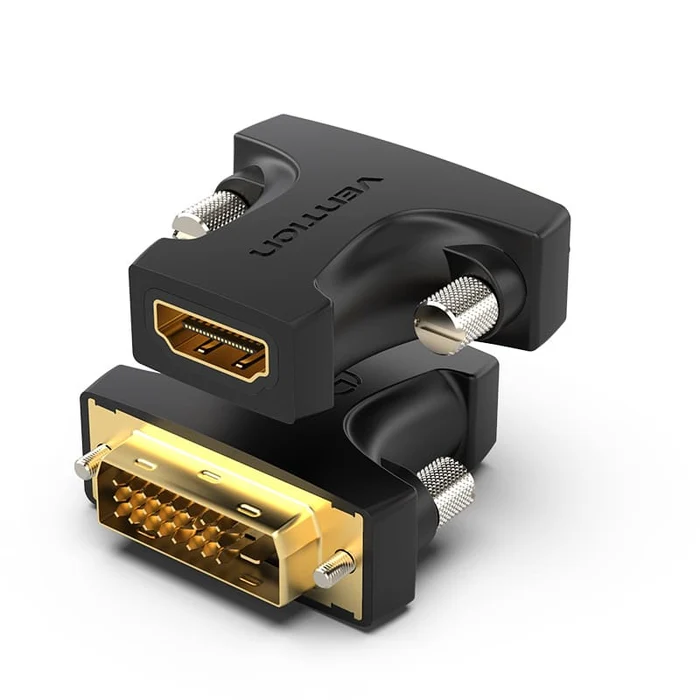 Vention DVI(24+1) Male to HDMI Female Adapter Black VEN ECDB0