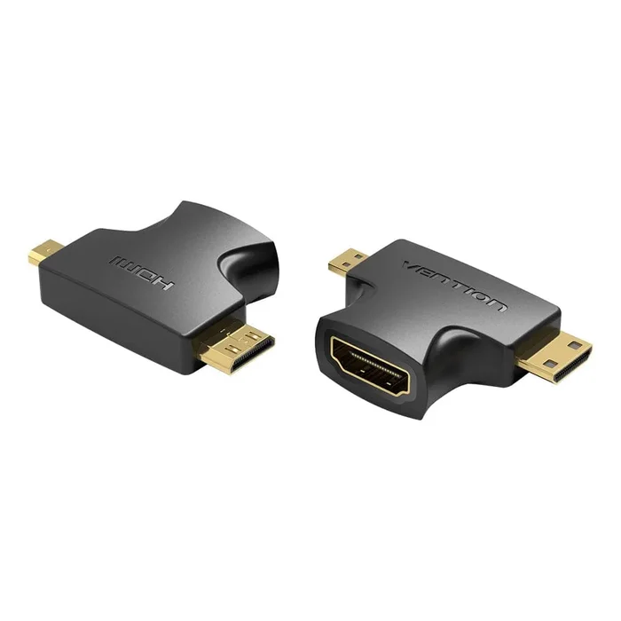 Vention 2 in 1 Mini HDMI and Micro HDMI Male to HDMI Female Adapter