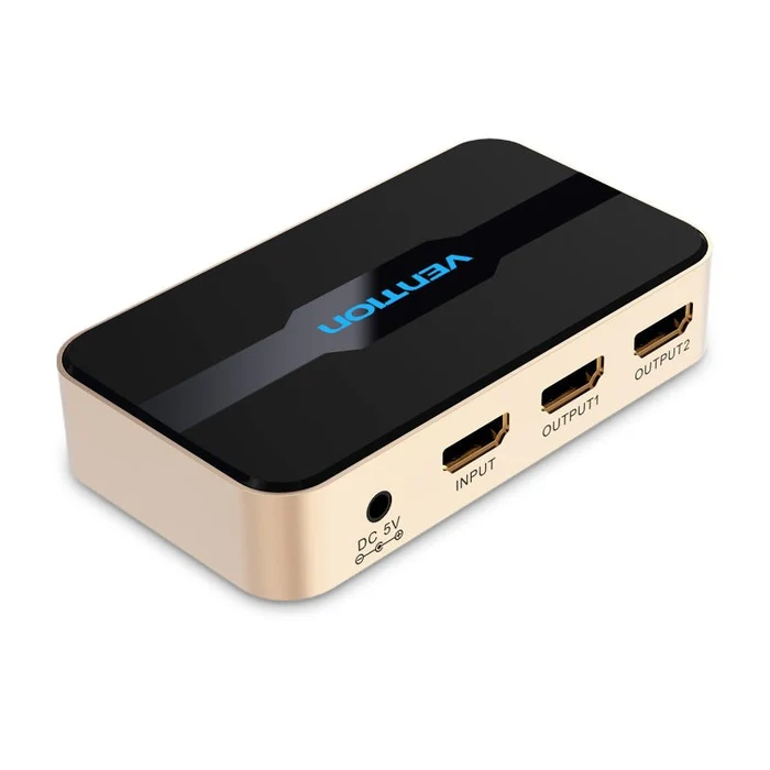 Vention 1 In 2 Out HDMI Splitter Gold VEN ACBG0
