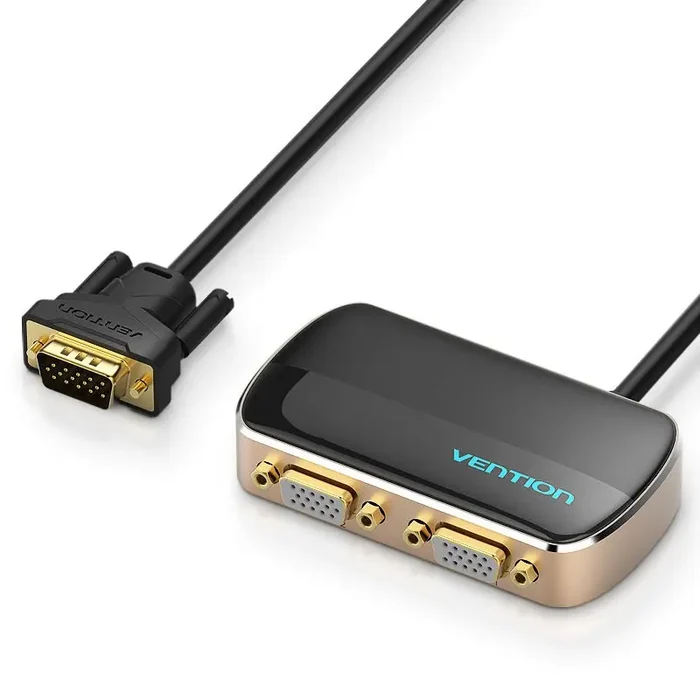 Vention 1 In 2 Out VGA Splitter 1M Black VEN DBABF