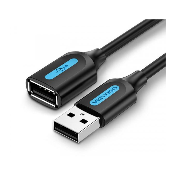 Vention USB 2.0 A Male to A Female Extension Cable 3M Black PVC Type