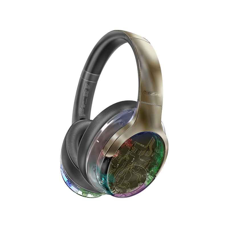Promate ANC Hi-Fi Stereo Wireless Headphones with RGB Lights • Inline