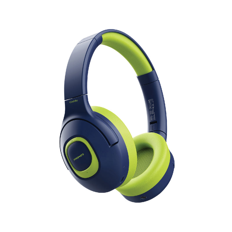 Promate Bluetooth v5.0 Over Ear Headset with Microphone, AUXPort