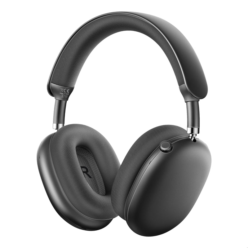 Promate High-Definition Hybrid ANC Headphones with 360° Spatial Audio • 40Hrs Playtime • Active Noise Cancellation • 360° Spatial Audio with Head Tracking(SERENE.BLACK)