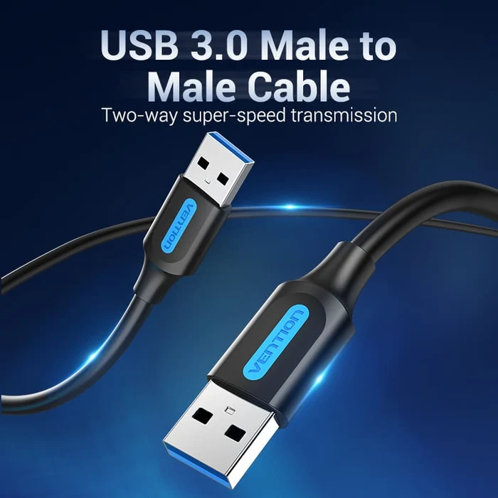 Vention USB 3.0 A Male to A Male Cable 1.5M Black PVC Type VEN CONBG