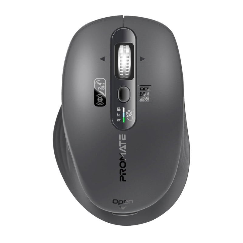 Promate SamoTri Tri-Connect Wireless Mouse with Rechargeable Battery
