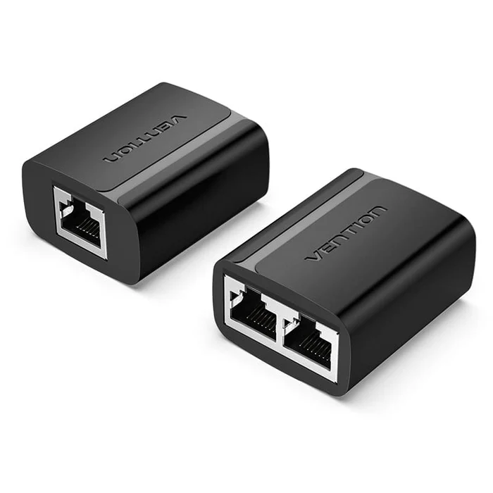 Vention 1 to 2 RJ45 Splitter Adapter Black VEN IPTB0