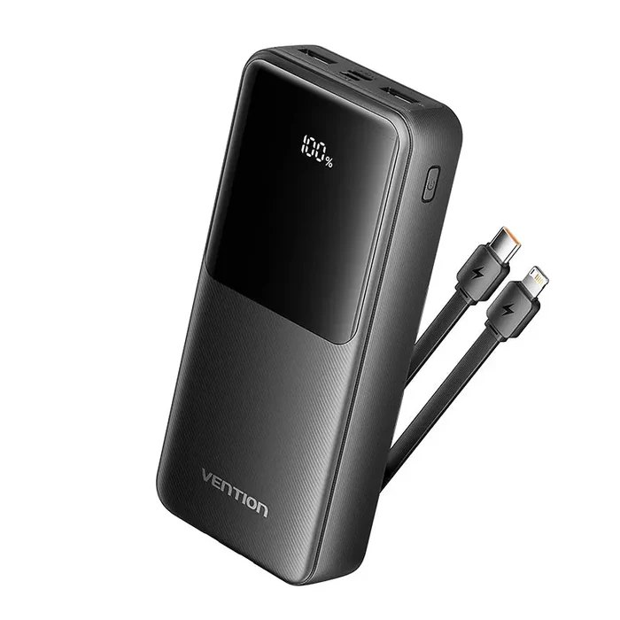 Vention 20,000mAh Power Bank-BLACK VEN FHLB0