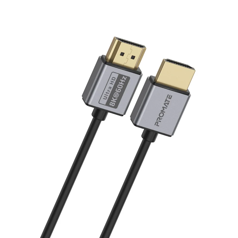 Promate Ultra High-Speed 8K@60Hz HDMI 2.1 Cable, 1.5M Cable Length
