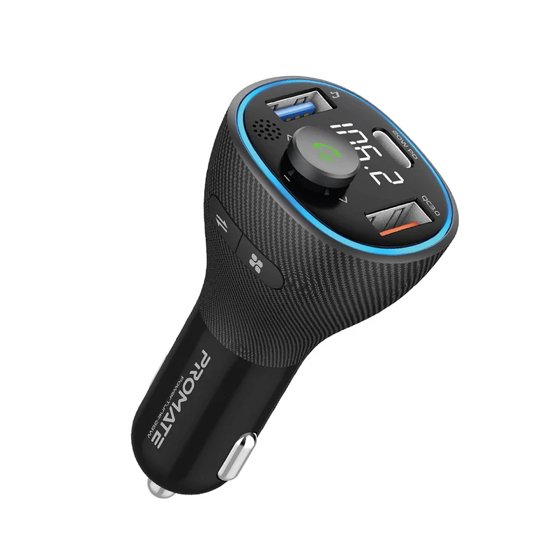 Promate Universal Wireless Hands-free Kit with FM Transmitter • 20W