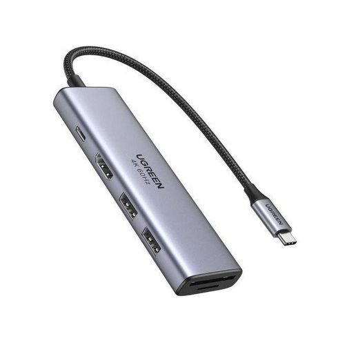 UGREEN CM511 6 -In -1 Docking Station- USB-C To 2*USB 3.0