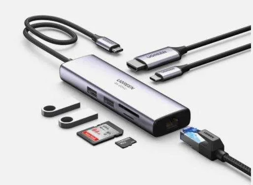 UGREEN CM498 7 -In -1 Docking Station- USB-C