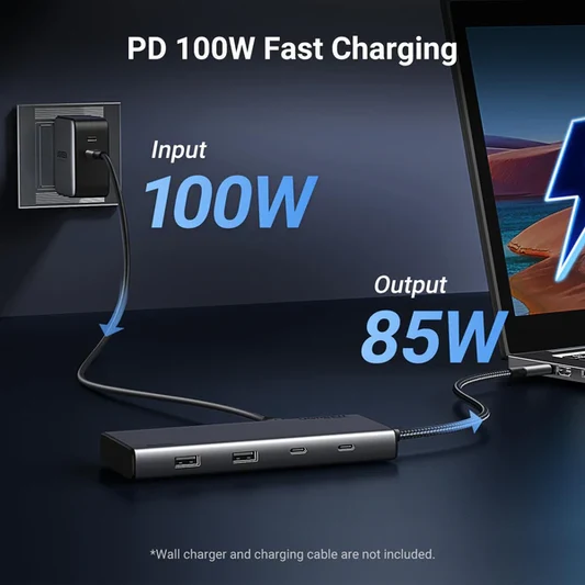 UGREEN CM639 8 -In -1 Docking Station- USB-C to 2*USB3.0/2*USB-C 3.2 thumbnail 3