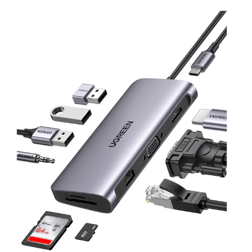UGREEN CM498 10 -In -1 Docking Station- USB-C To 3*USB A
