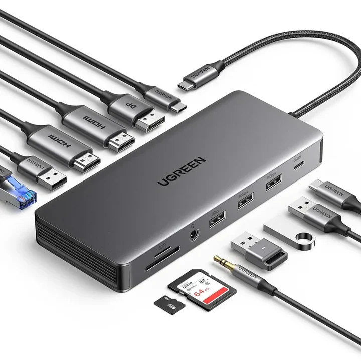 UGREEN CM681 13 In 1 Docking Station USB-C to / 2*USB-A 3.0 GEN