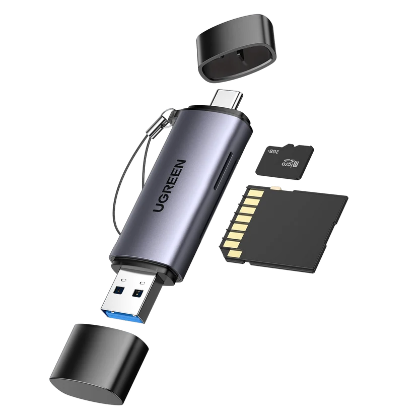 Ugreen CM185 50706 reader for SD / micro SD cards on USB-A 3.0 / USB-C