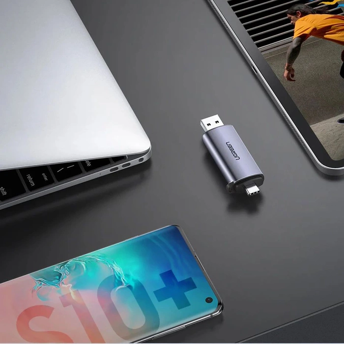 Ugreen CM185 50706 reader for SD / micro SD cards on USB-A 3.0 / USB-C thumbnail 4