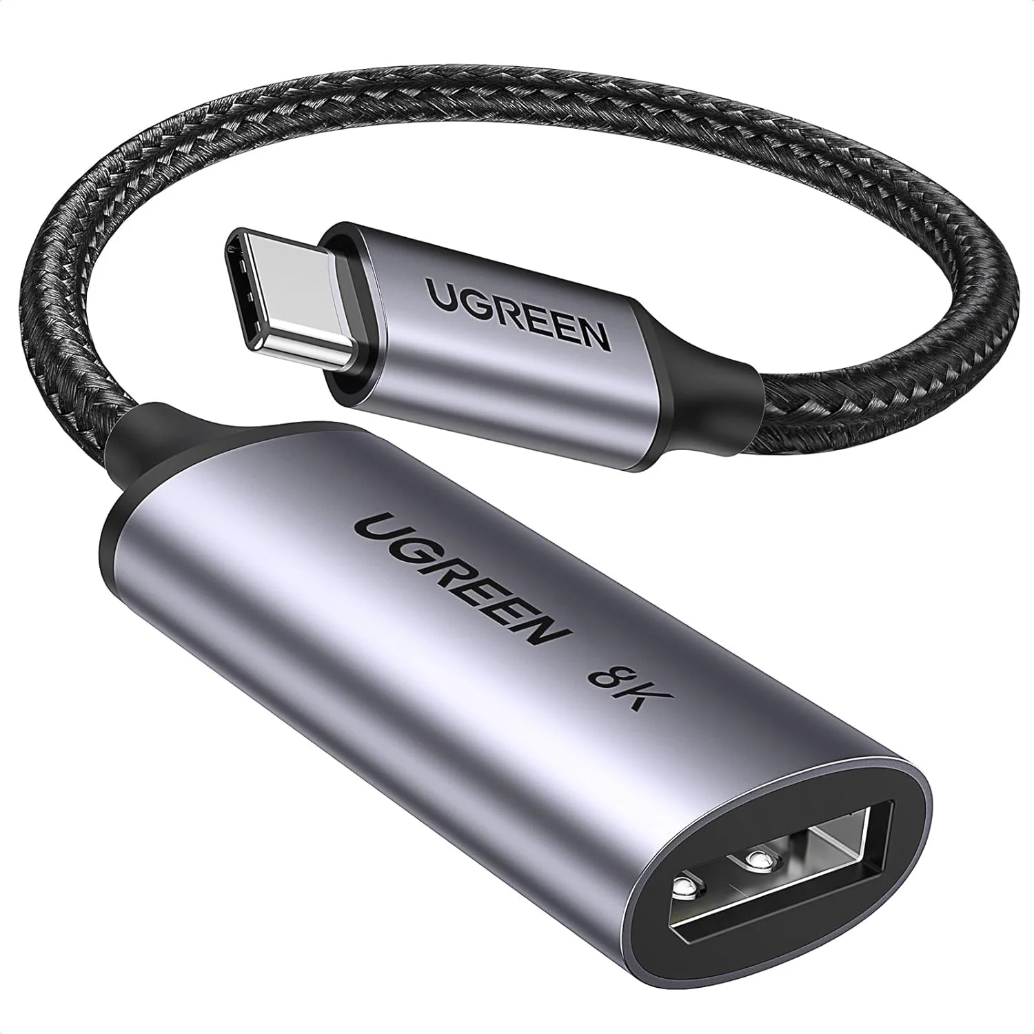 UGREEN CM654 USB-C to DisplayPort 1.4 8K Adapter Cable 10cm