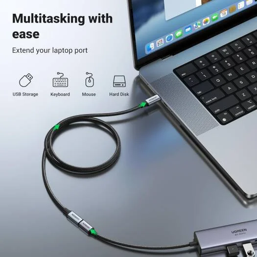 UGREEN US372 USB C 3.1 Male to USB C Female Extension Cable