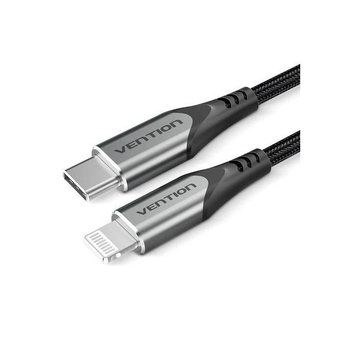 Vention USB 2.0 C to Lightning Cable 1.5M Gray Aluminum Alloy Type