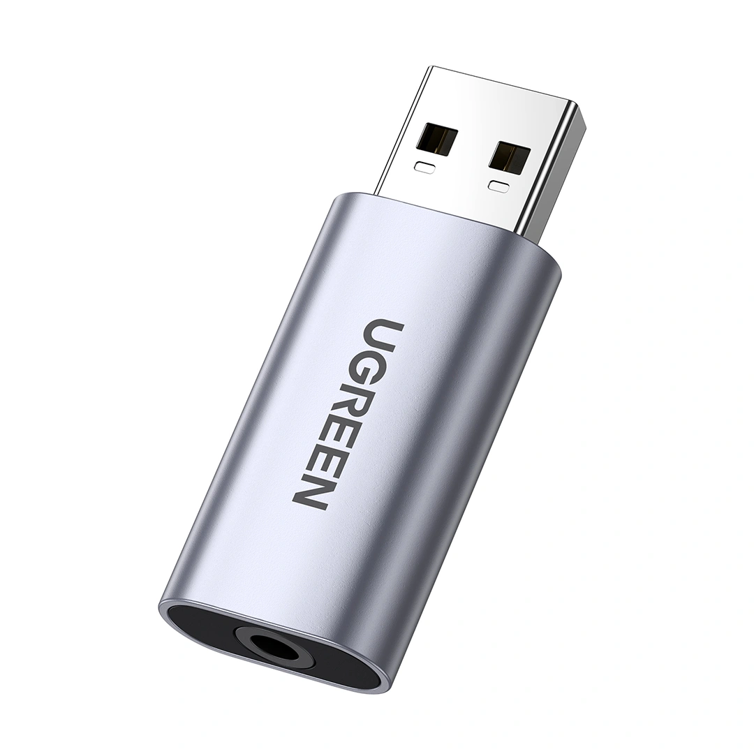 UGREEN CM383 USB-A to 3.5mm Audio Jack External Stereo Sound Adapter
