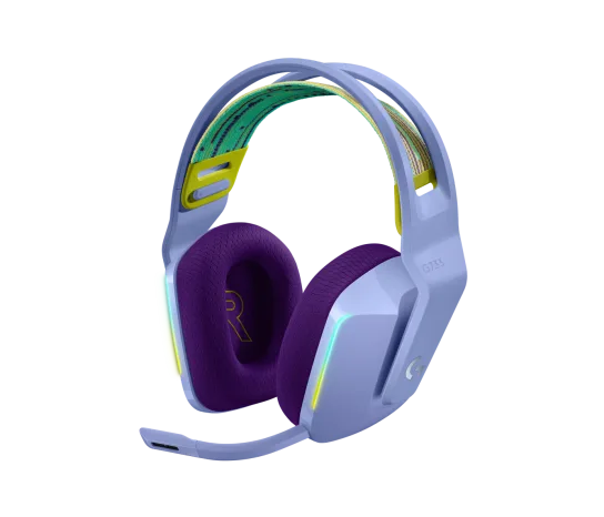 LOGITECH G733 LightSpeed Wireless RGB Gaming Headset Lilac