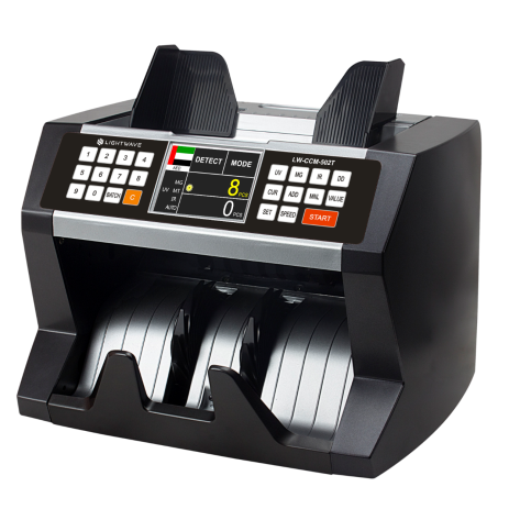 LIGHTWAVE 5 MAGNETIC UPLOADING BILL COUNTER CASH COUNTING MACHINE