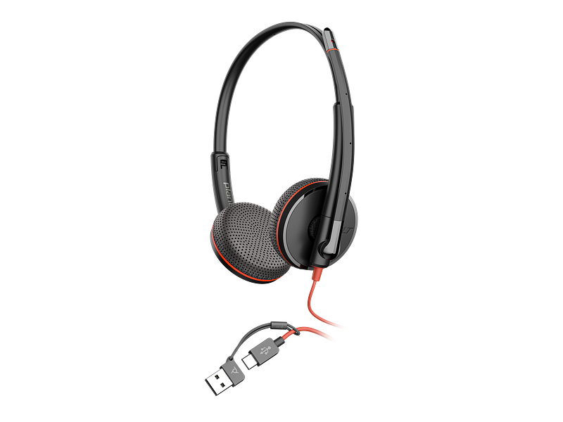 Poly Blackwire 3225 Wired Stereo USB-C Headset with Noise cancelling thumbnail 4