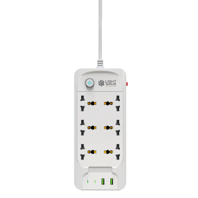 LW-EXT-62U2C-3P EXTENSION SOCKET - 6 WAY + 2 USB + 2 C TYPE 3 MTR