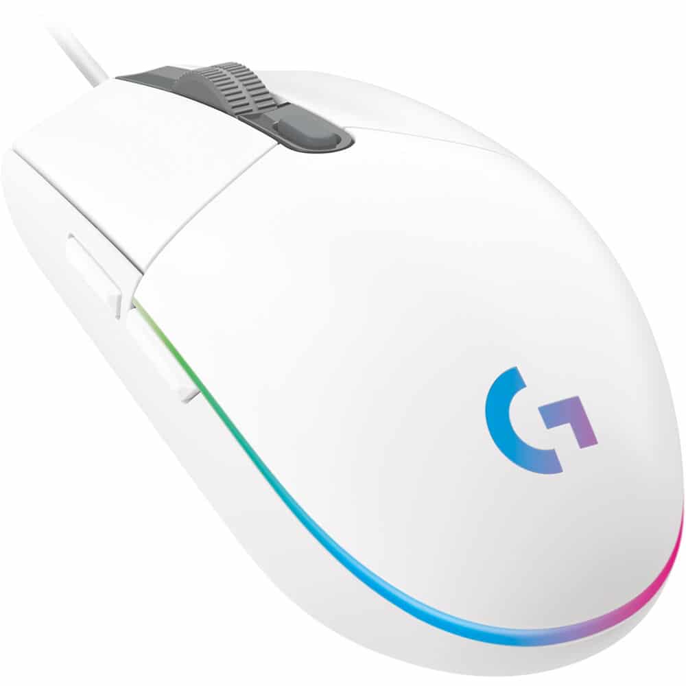 LOGITECH G203 Lightsync Gaming Mouse White 910-005797