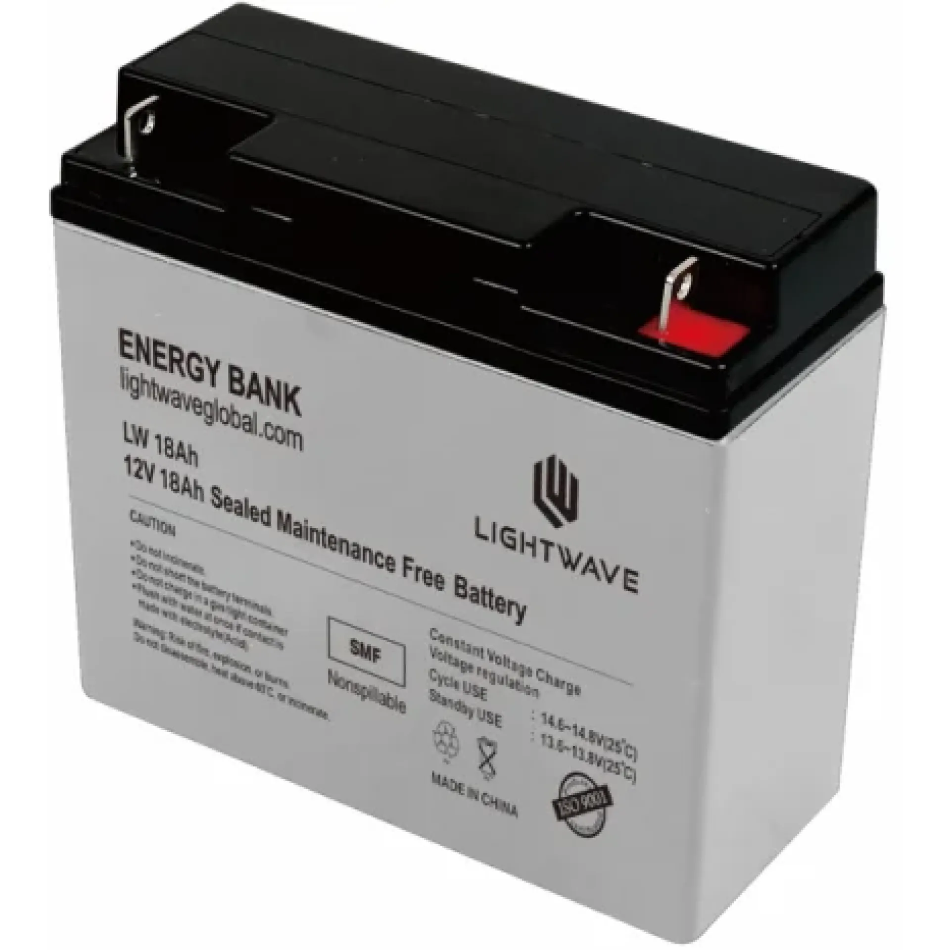 Lightwave 12V/18AH Ups battery-High Performance SMF battery LW 18AH