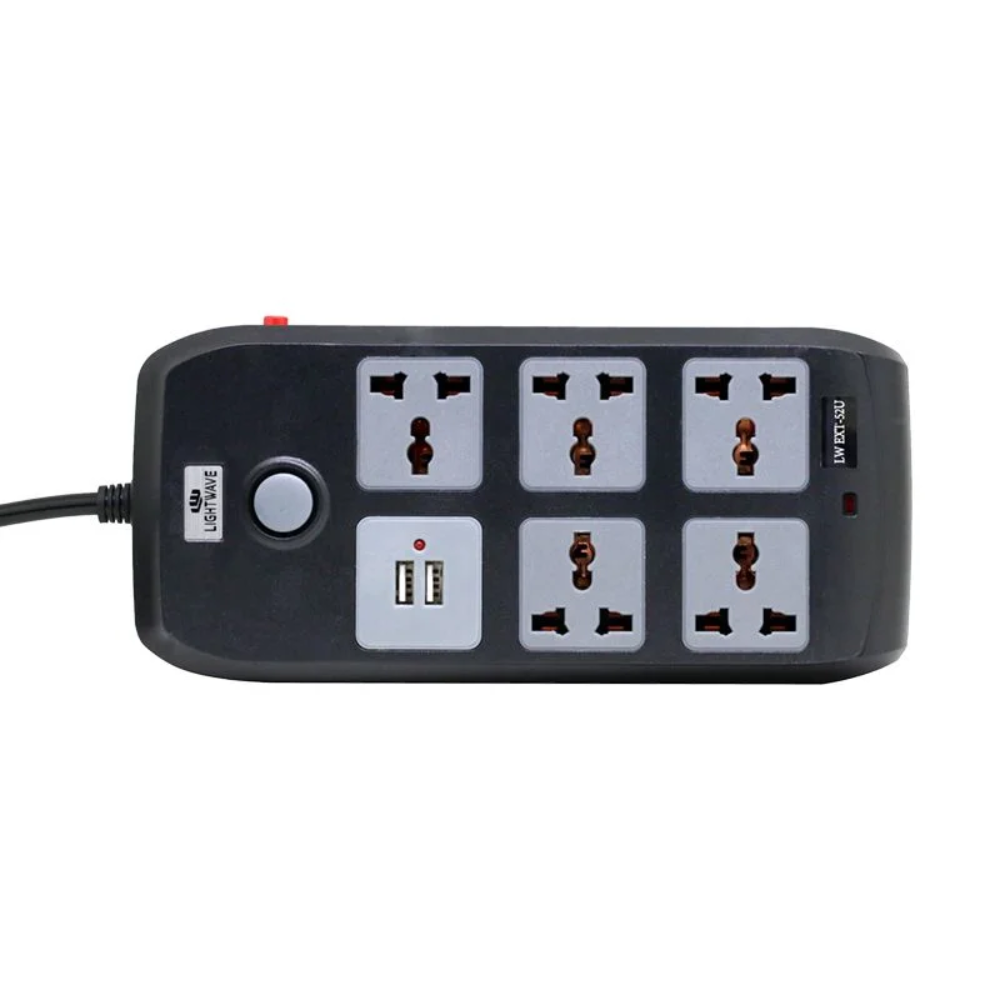 Lightwave Extension Socket- 3 Metres 5 WAY