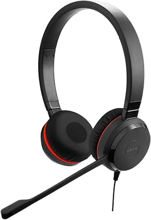 Jabra Evolve 30 II USB-C Wired Stereo Headset with noise‑canceling mic