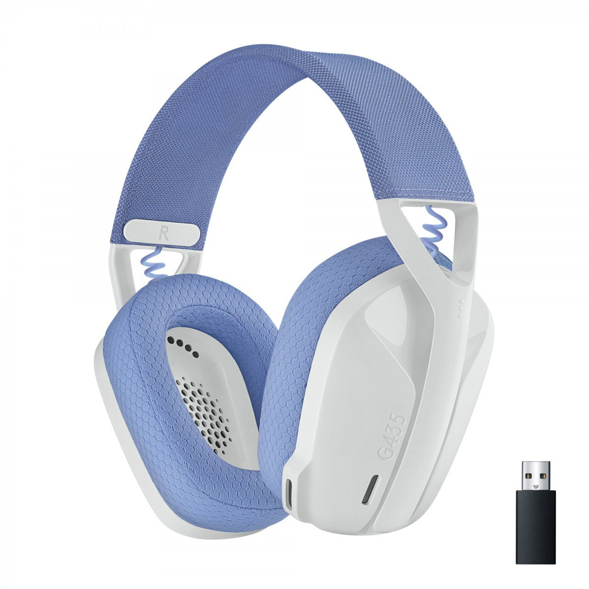 LOGITECH G435 Lightspeed Wireless Gaming Headset White 981-001074
