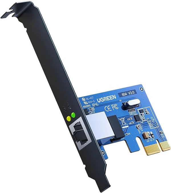 UGREEN US230 PCI-E to 4 Ports USB 3.0 & Gigabit Ethernet Port