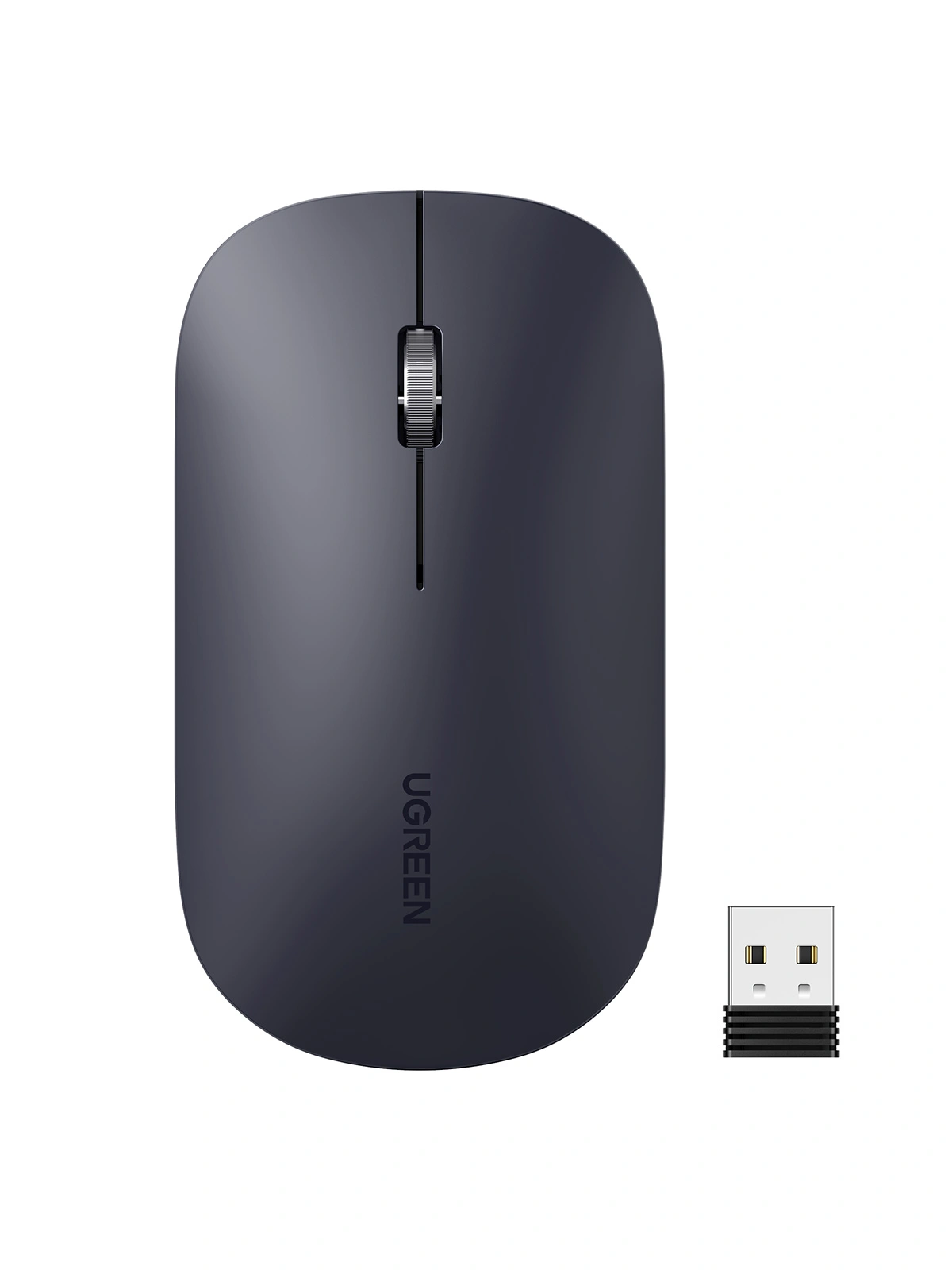 UGREEN MU001 Portable Wireless Mouse -(Black)