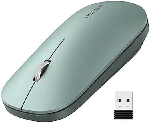 UGREEN MU001 Portable Wireless Mouse - (Green)