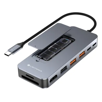 LIGHTWAVE LW-DOCK-9I1 - 9 IN 1 DOCKING STATION - LW-DOCK-9I1