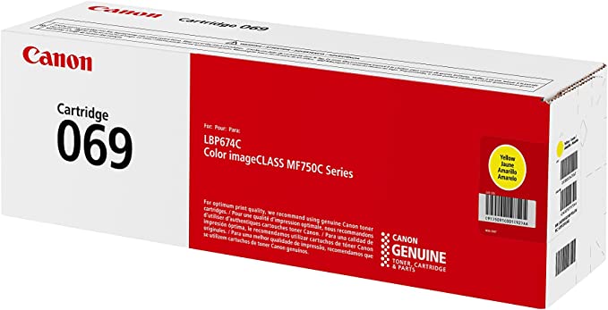 Canon 069 Yellow Toner Cartridge for Canon Color ImageClass MF752Cdw