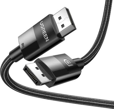 UGREEN DP114 1.4 DP Male to Male Cable 1.5m 8K Round Cable ABS Shell