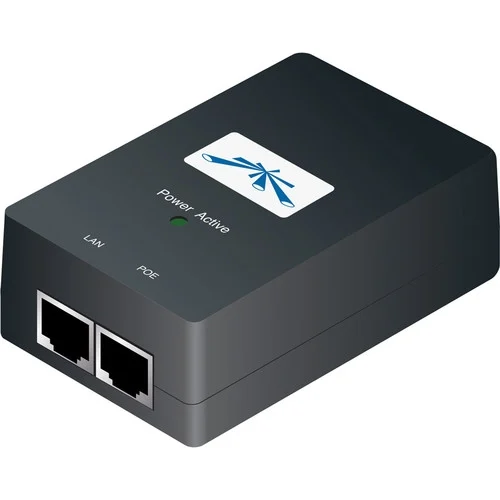 POE-48-0.5A-G A Gigabit passive PoE injector supplying 48V power