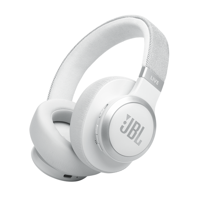 JBL LIVE 770NC wireless headphones with Noise Cancelling-White(4717)