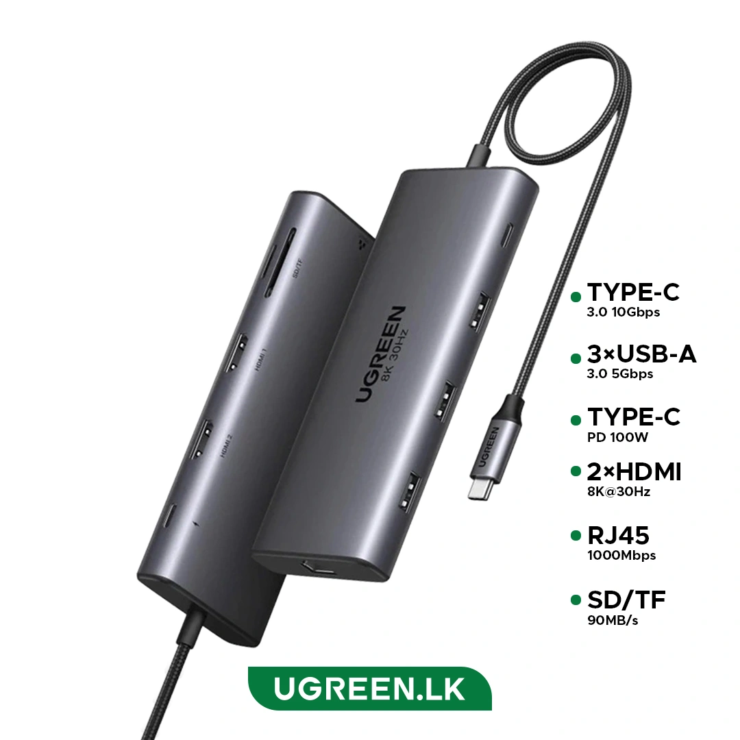 UGREEN 10 in 1 USB-C Multifunction Adapter CM639-15534